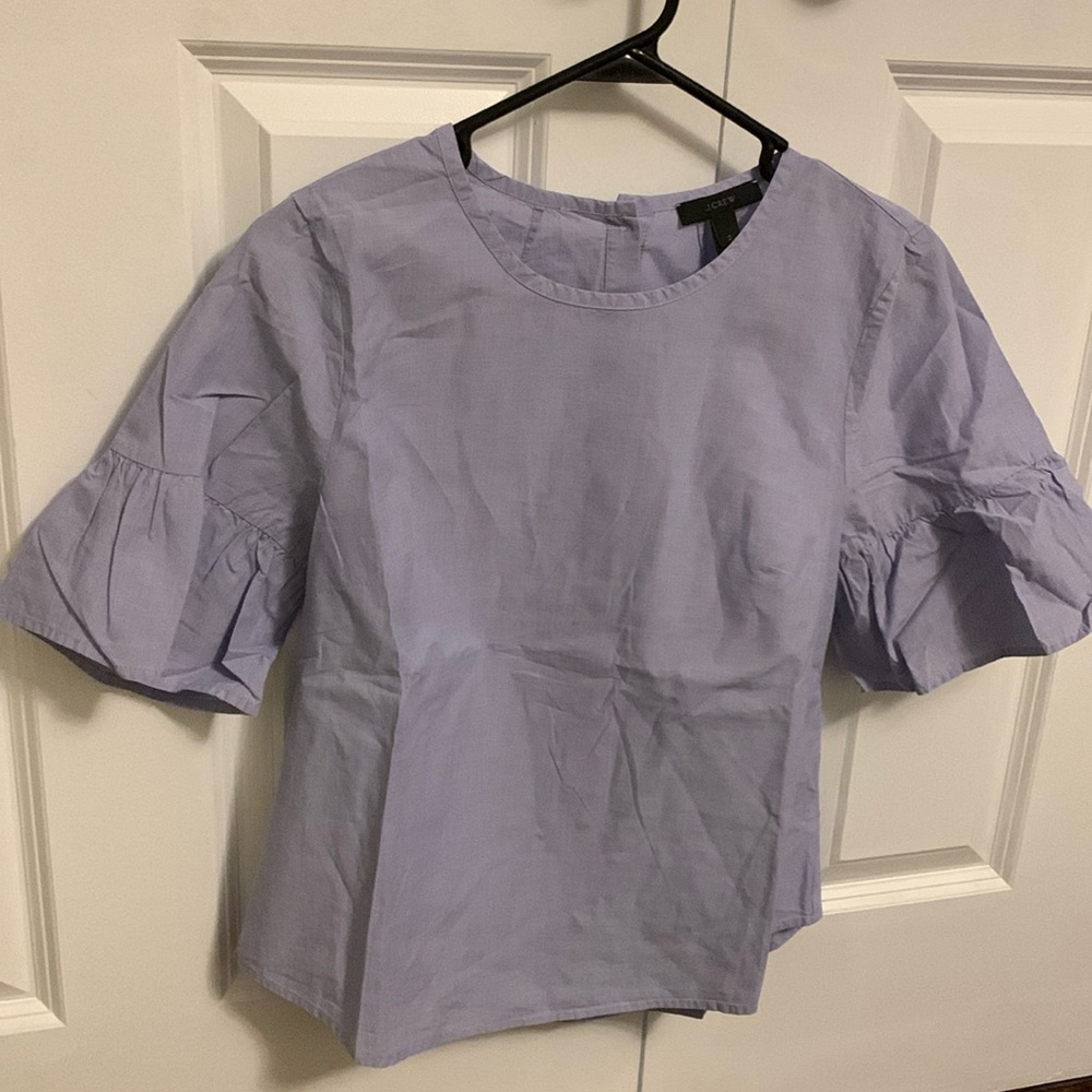 Jcrew blue button back top